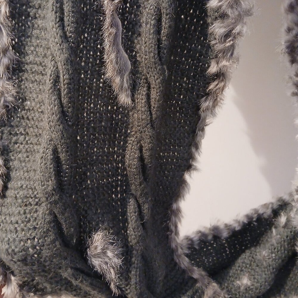 Rudsak Authentic Rabbit Fur & Knit Infinity Scarf - Picture 6 of 8